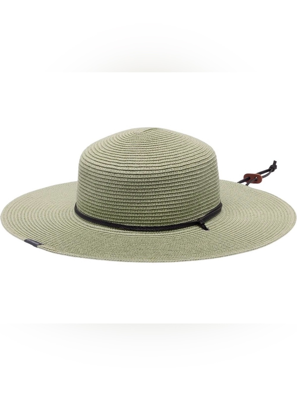 Columbia Wide Brim Straw Sun Hat with Black Band